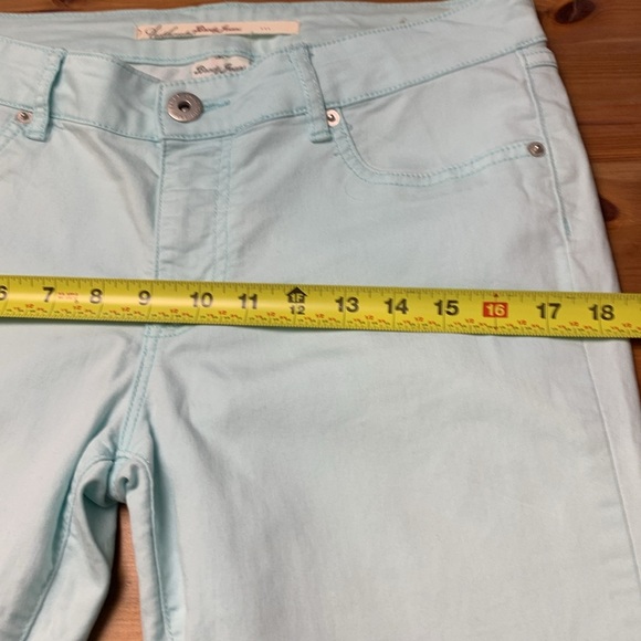 Brody Jeans Vintage Lightweight Cotton, Mid Rise, Light Aqua Colour Jeans - Picture 8 of 12